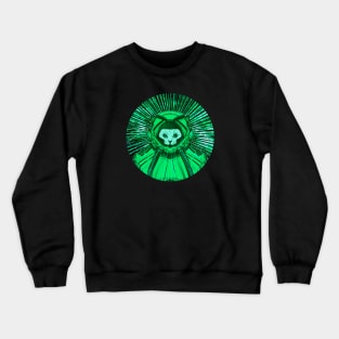 SpaceCats (Green - round) Crewneck Sweatshirt